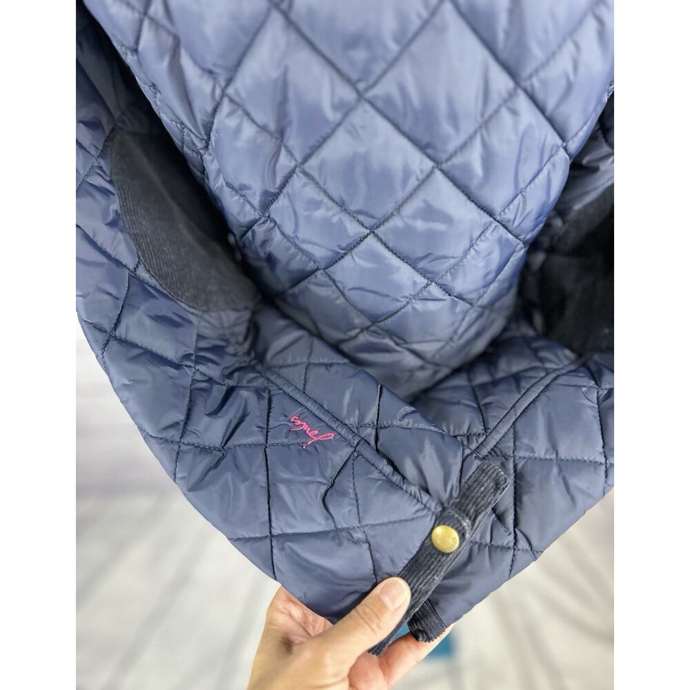 Joules Moredale Women’s Navy Quilted Floral Lined Jacket Size M UK 12 - Picture 4 of 9